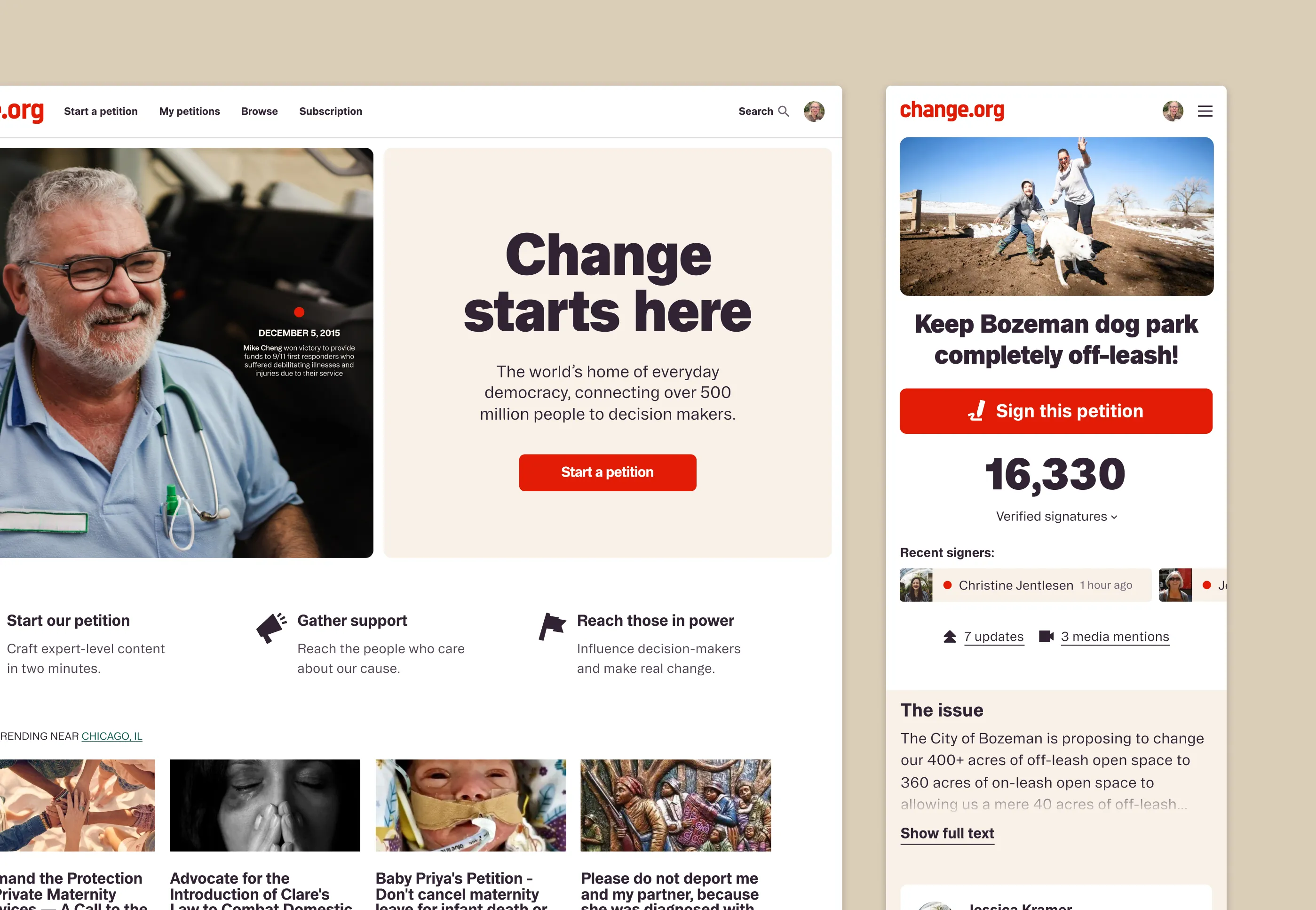 Change org today d