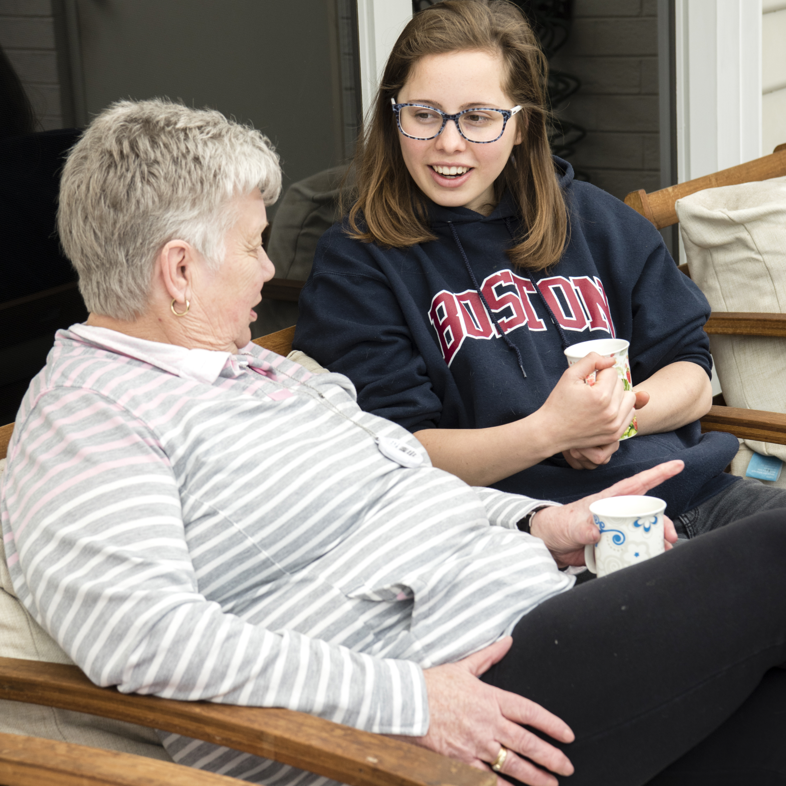 Small image for Lively helpers and older people supporting each other and learning together.